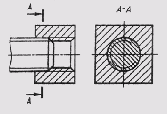 Рис. 211 Рис. 212 В отверстии