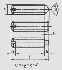 Рис. 220 Болты с шестигранными